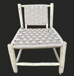 Fauteuil TAMA en fil tressé et bois brut Ma boutique