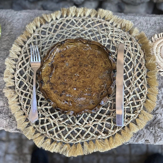 Sets de table TIFA, corde tressée et finitions dorées