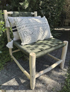 Fauteuil TAMA en fil tressé et bois brut Ma boutique