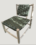 Fauteuil TAMA en fil tressé et bois brut Ma boutique