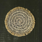 Sets de table TIFA, corde tressée et finitions dorées