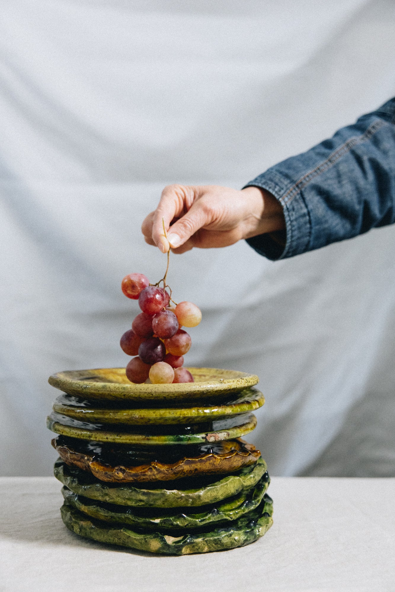 Assiette plate AZIR, poterie de Tamegroute