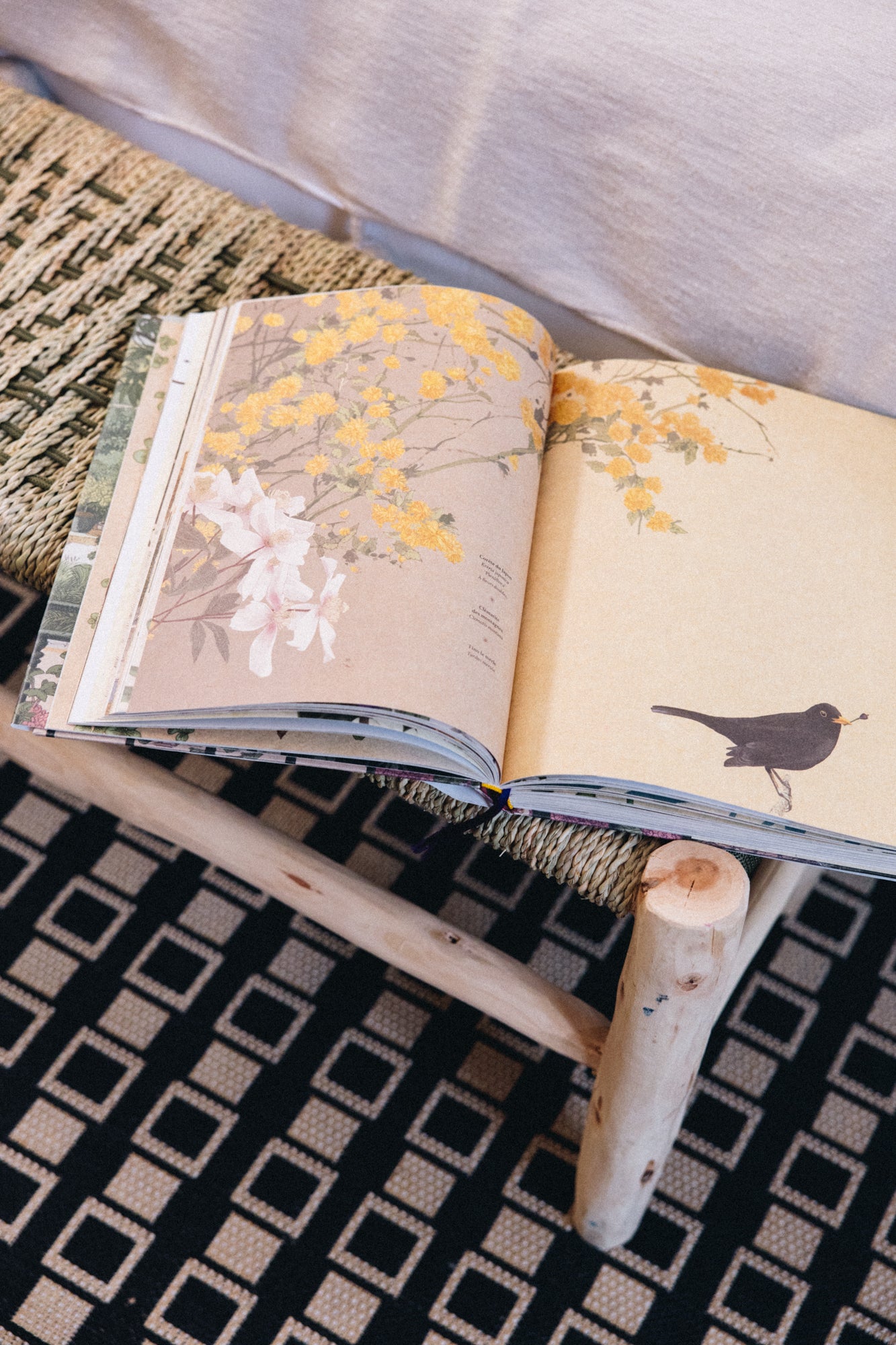 Le banc AMUR incarne l’élégance naturelle et l’artisanat authentique.
Son assise en doum tressé à la main forme un motif zigzag raffiné dans des tons ficelle et kaki, apportant chaleur et texture à votre intérieur.
Associé à une structure en bois brut, il allie solidité, confort et esthétique artisanale.